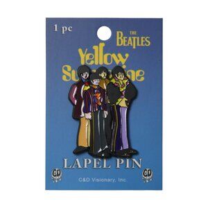 Beatles Yellow Submarine Enamel Pin - Cartoon Band - 60s Rock Music Apparel NWT